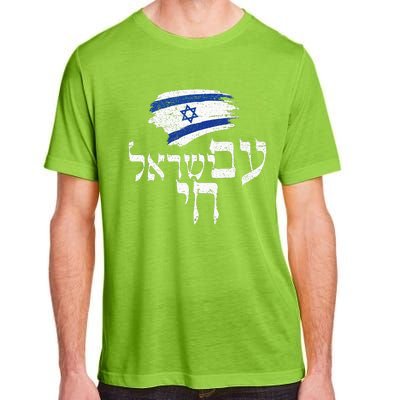  Israel Hai Jewish Good Energy Distressed Adult ChromaSoft Performance T-Shirt