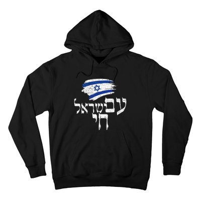  Israel Hai Jewish Good Energy Distressed Hoodie