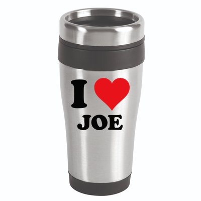 I Heart Joe First Name I Love Personalized Stuff 16oz Travel Tumbler