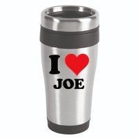 I Heart Joe First Name I Love Personalized Stuff 16oz Travel Tumbler
