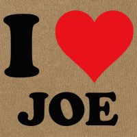 I Heart Joe First Name I Love Personalized Stuff Cotton Canvas Backpack