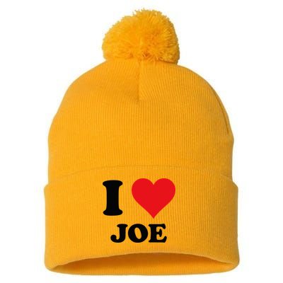 I Heart Joe First Name I Love Personalized Stuff Pom Pom 12in Knit Beanie