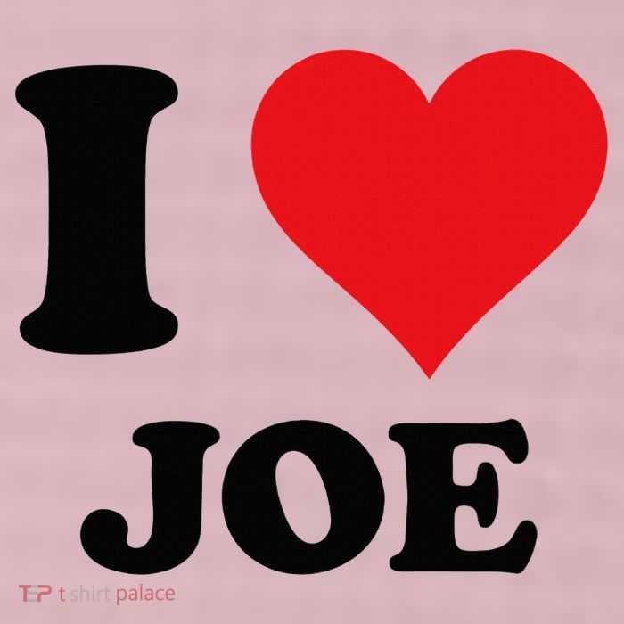 I Heart Joe First Name I Love Personalized Stuff 25L Jumbo Tote