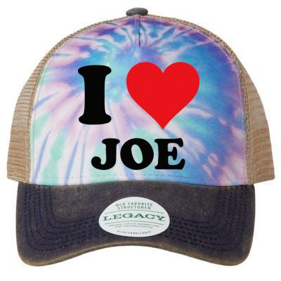 I Heart Joe First Name I Love Personalized Stuff Legacy Tie Dye Trucker Hat