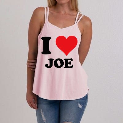 I Heart Joe First Name I Love Personalized Stuff Women's Strappy Tank