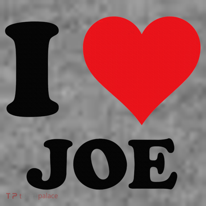 I Heart Joe First Name I Love Personalized Stuff 7-Panel Snapback Hat