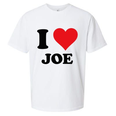 I Heart Joe First Name I Love Personalized Stuff Sueded Cloud Jersey T-Shirt