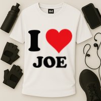 I Heart Joe First Name I Love Personalized Stuff Performance Shirt