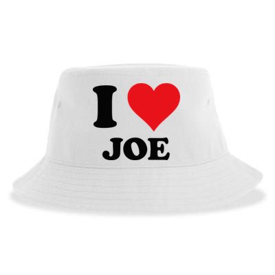 I Heart Joe First Name I Love Personalized Stuff Sustainable Bucket Hat