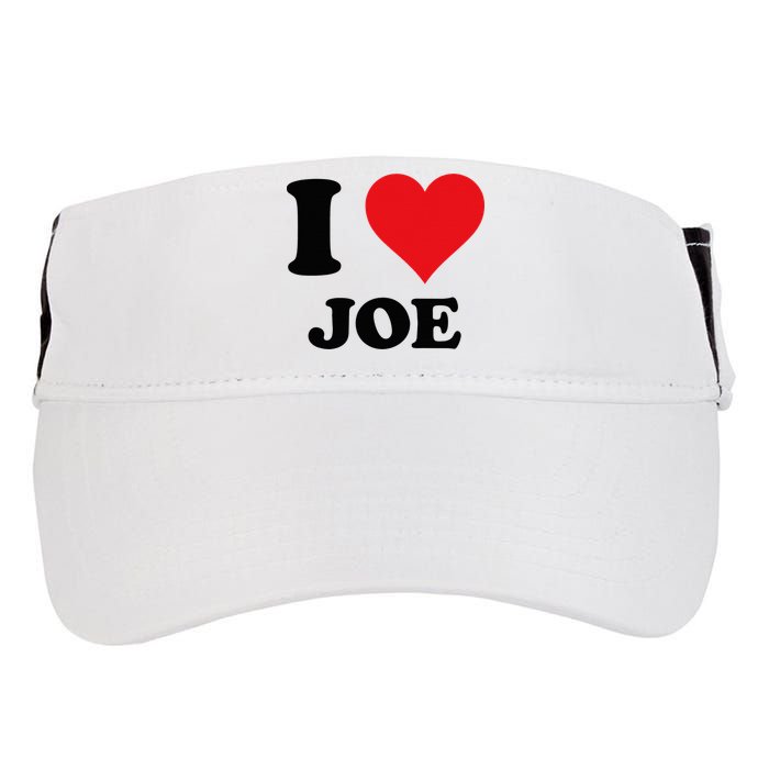 I Heart Joe First Name I Love Personalized Stuff Adult Drive Performance Visor