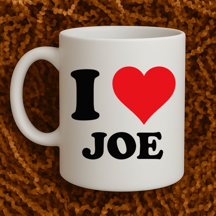 I Heart Joe First Name I Love Personalized Stuff Mug