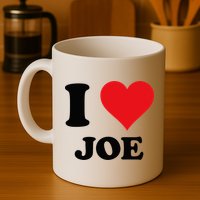 I Heart Joe First Name I Love Personalized Stuff Mug