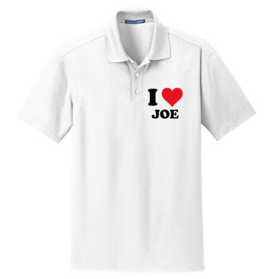 I Heart Joe First Name I Love Personalized Stuff Dry Zone Grid Polo