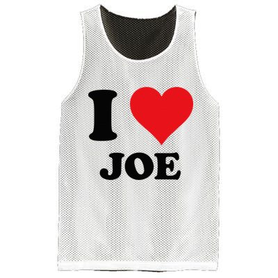 I Heart Joe First Name I Love Personalized Stuff Mesh Reversible Basketball Jersey Tank