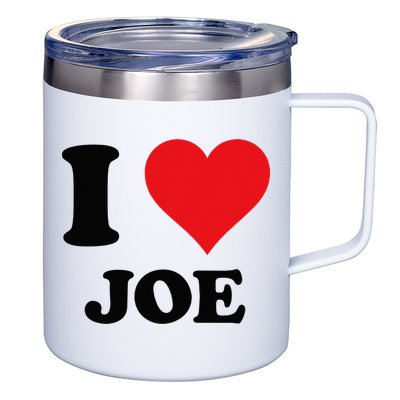 I Heart Joe First Name I Love Personalized Stuff 12oz Stainless Steel Coffee Mug