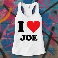 I Heart Joe First Name I Love Personalized Stuff Womens Tank Top