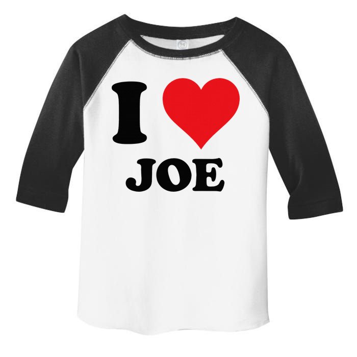 I Heart Joe First Name I Love Personalized Stuff Toddler Fine Jersey T-Shirt