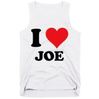 I Heart Joe First Name I Love Personalized Stuff Tank Top
