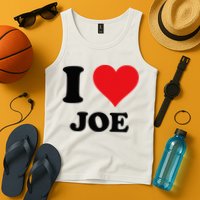 I Heart Joe First Name I Love Personalized Stuff Tank Top