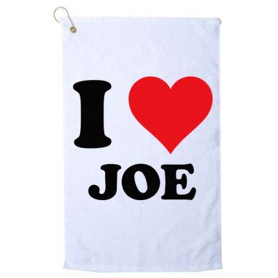I Heart Joe First Name I Love Personalized Stuff Golf Towel