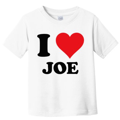 I Heart Joe First Name I Love Personalized Stuff Toddler T-Shirt