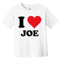 I Heart Joe First Name I Love Personalized Stuff Toddler T-Shirt