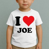I Heart Joe First Name I Love Personalized Stuff Toddler T-Shirt