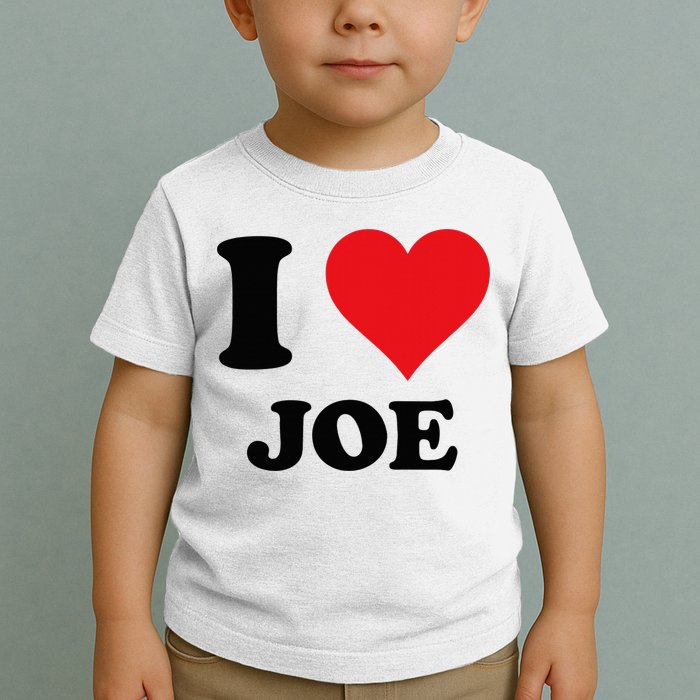 I Heart Joe First Name I Love Personalized Stuff Toddler T-Shirt