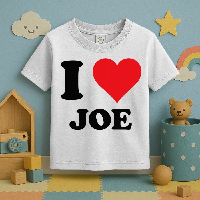 I Heart Joe First Name I Love Personalized Stuff Toddler T-Shirt