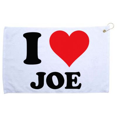 I Heart Joe First Name I Love Personalized Stuff Grommeted Golf Towel