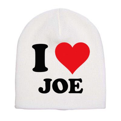 I Heart Joe First Name I Love Personalized Stuff Short Acrylic Beanie
