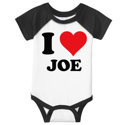 I Heart Joe First Name I Love Personalized Stuff Infant Baby Jersey Bodysuit