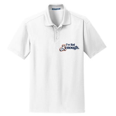 Ive Had Kenough Dry Zone Grid Polo