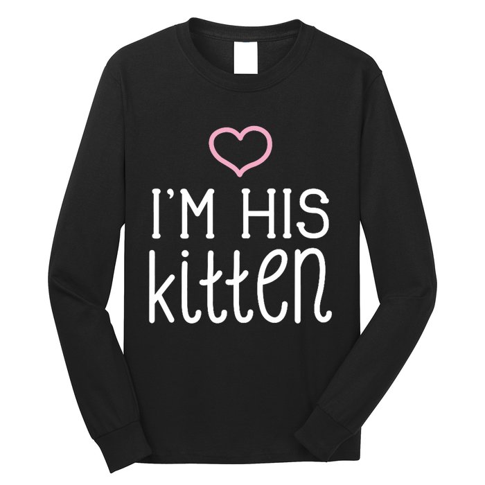 IM His Kitten Cute Couples ValentineS Day Nickname Long Sleeve Shirt