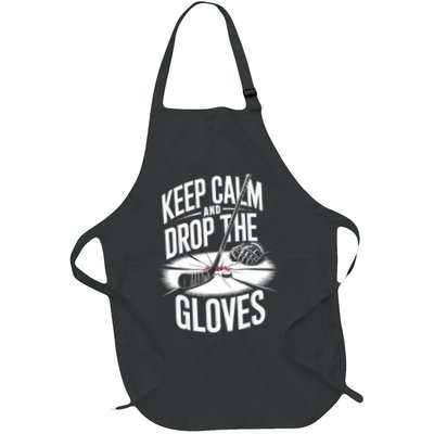 Ice Hockey Keep Calm And Drop The Gloves Style Gift Apron