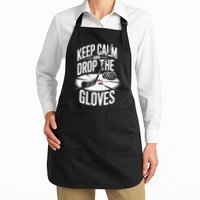 Ice Hockey Keep Calm And Drop The Gloves Style Gift Apron