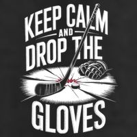Ice Hockey Keep Calm And Drop The Gloves Style Gift 15oz Campfire Ceramic Mug