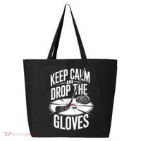 Ice Hockey Keep Calm And Drop The Gloves Style Gift 25L Jumbo Tote