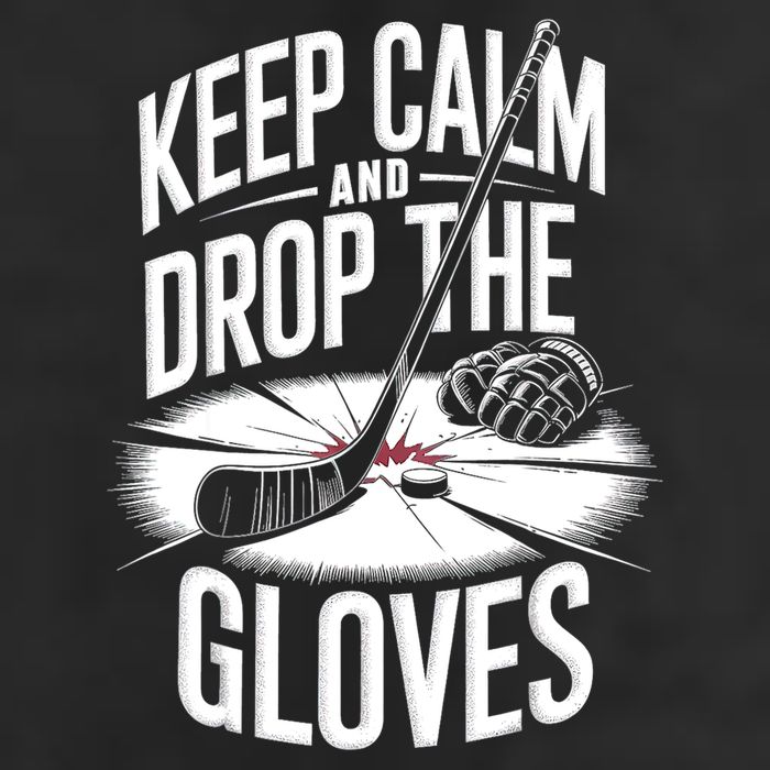 Ice Hockey Keep Calm And Drop The Gloves Style Gift Golf Towel