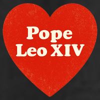 I Heart Love Pope Leo XIV 7 Panel Mesh Trucker Snapback Hat