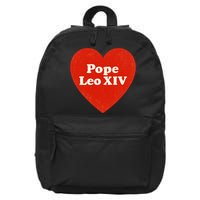 I Heart Love Pope Leo XIV 16 in Basic Backpack