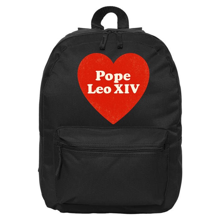 I Heart Love Pope Leo XIV 16 in Basic Backpack