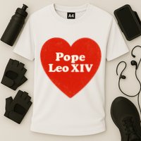 I Heart Love Pope Leo XIV Cooling Performance Crew T-Shirt