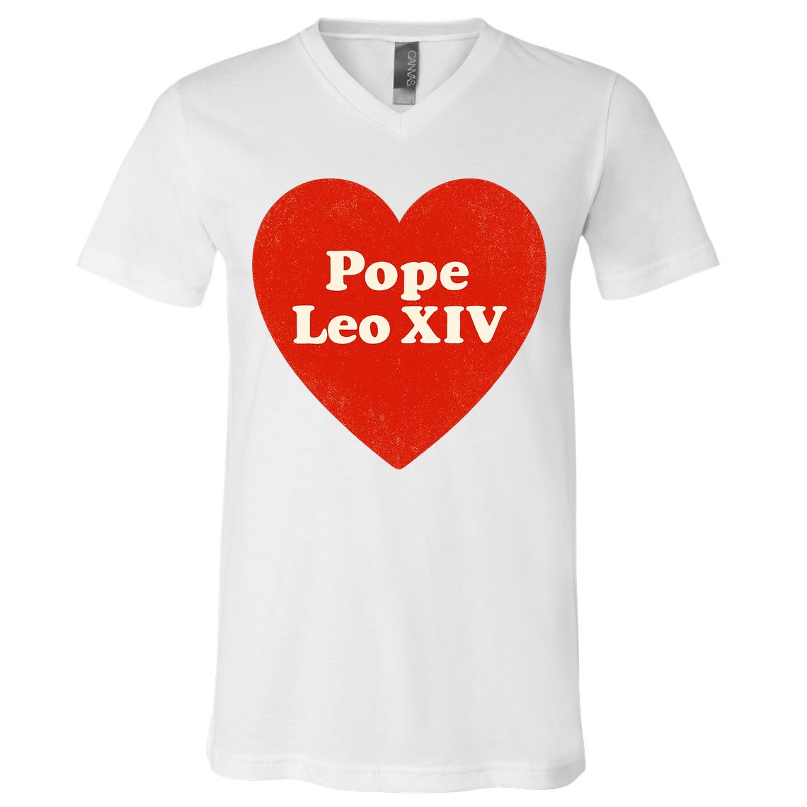I Heart Love Pope Leo XIV V-Neck T-Shirt