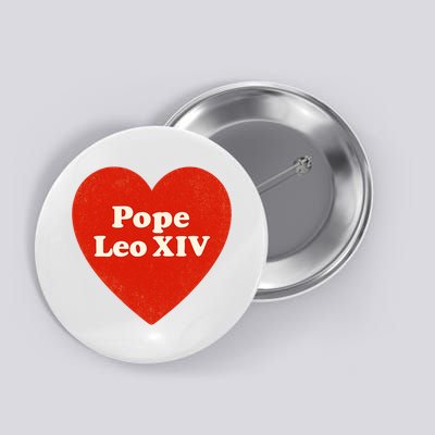 I Heart Love Pope Leo XIV Button