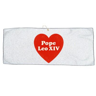 I Heart Love Pope Leo XIV Large Microfiber Waffle Golf Towel
