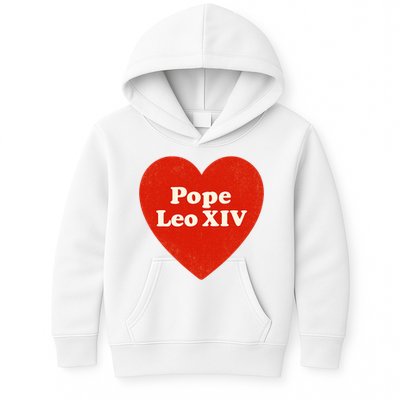 I Heart Love Pope Leo XIV Kids Hoodie