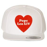 I Heart Love Pope Leo XIV Wool Snapback Cap