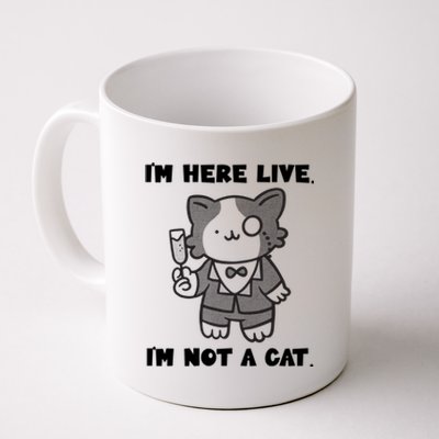 I'm Here Live I'm Not A Cagift I'm Here Live Cat Lawyer Gift Coffee Mug