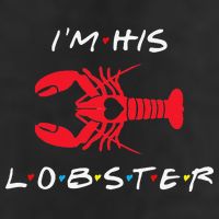I'm His Lobster Matching Couple Valentine's Day Gift 7 Panel Mesh Trucker Snapback Hat